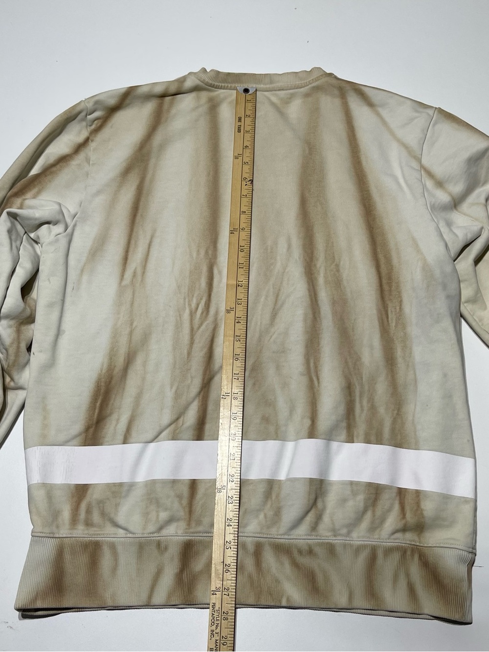Helmut Lang Strange Days Tie-Dye Sweatshirt SS20 Sand Brown Size XL As Is - Picture 6 of 8